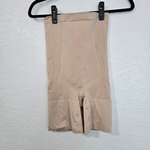 SPANX by Sara Blakely Lightly Lined Shaping Shorts Beige Size Large